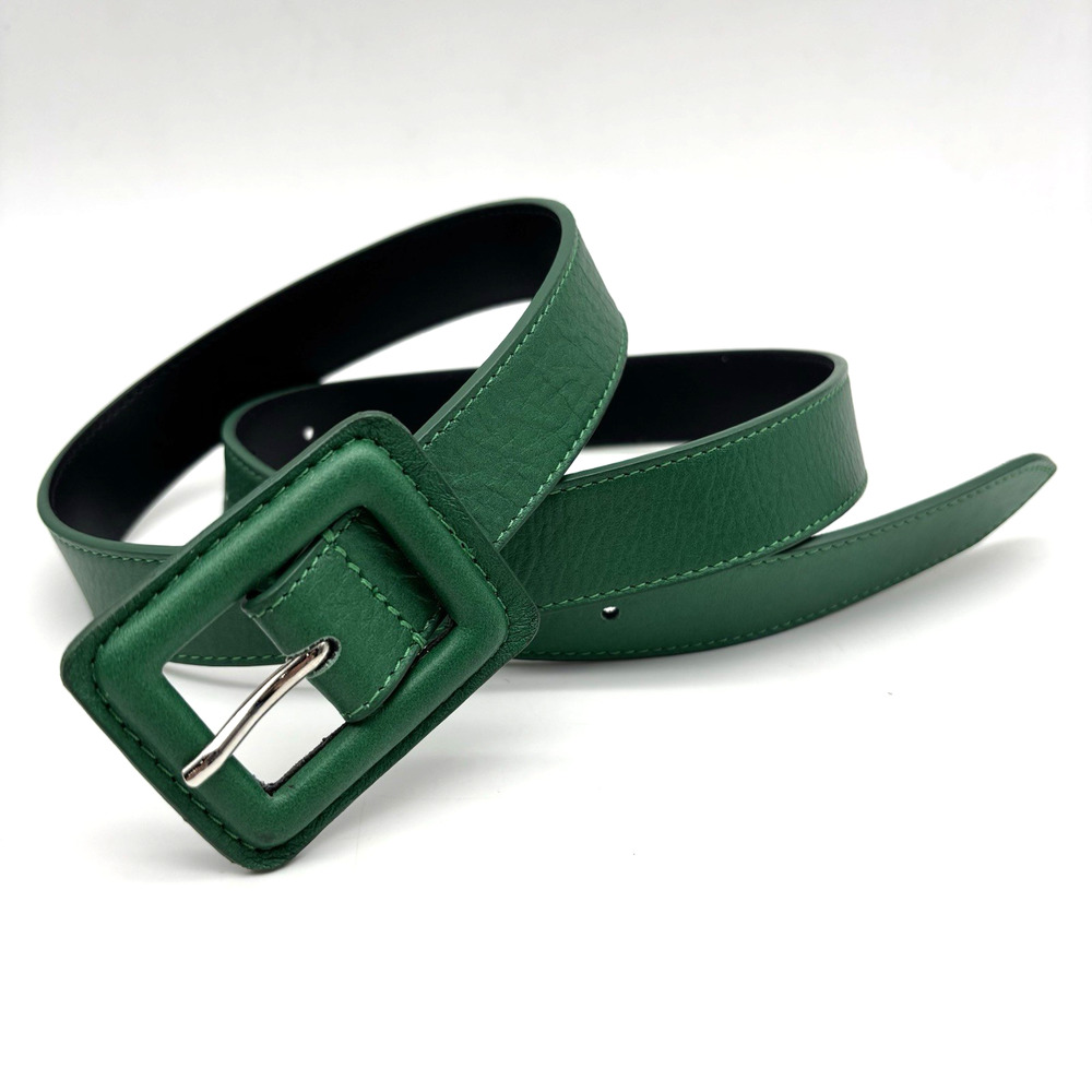 NEW B-Low the Belt Ana Vibrant Mini Kelly Green Leather Waist Belt S 28-34 Italy